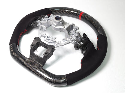 2022-25 WRX Carbon Fiber D-Shape Steering Wheel - SubieFlow